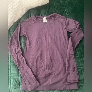 Athleta Purple Long Sleeve Top